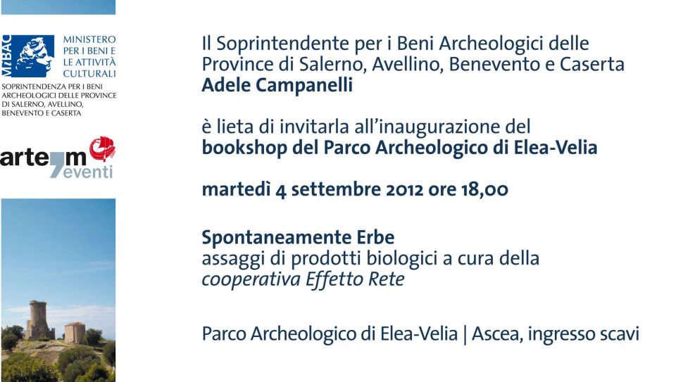 Bookshop e prodotti biologici al parco archeologico di Elea-Velia: “Spontaneamente Erbe”