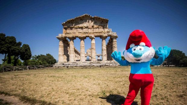 Avvistati i puffi nell’area archeologica di Paestum