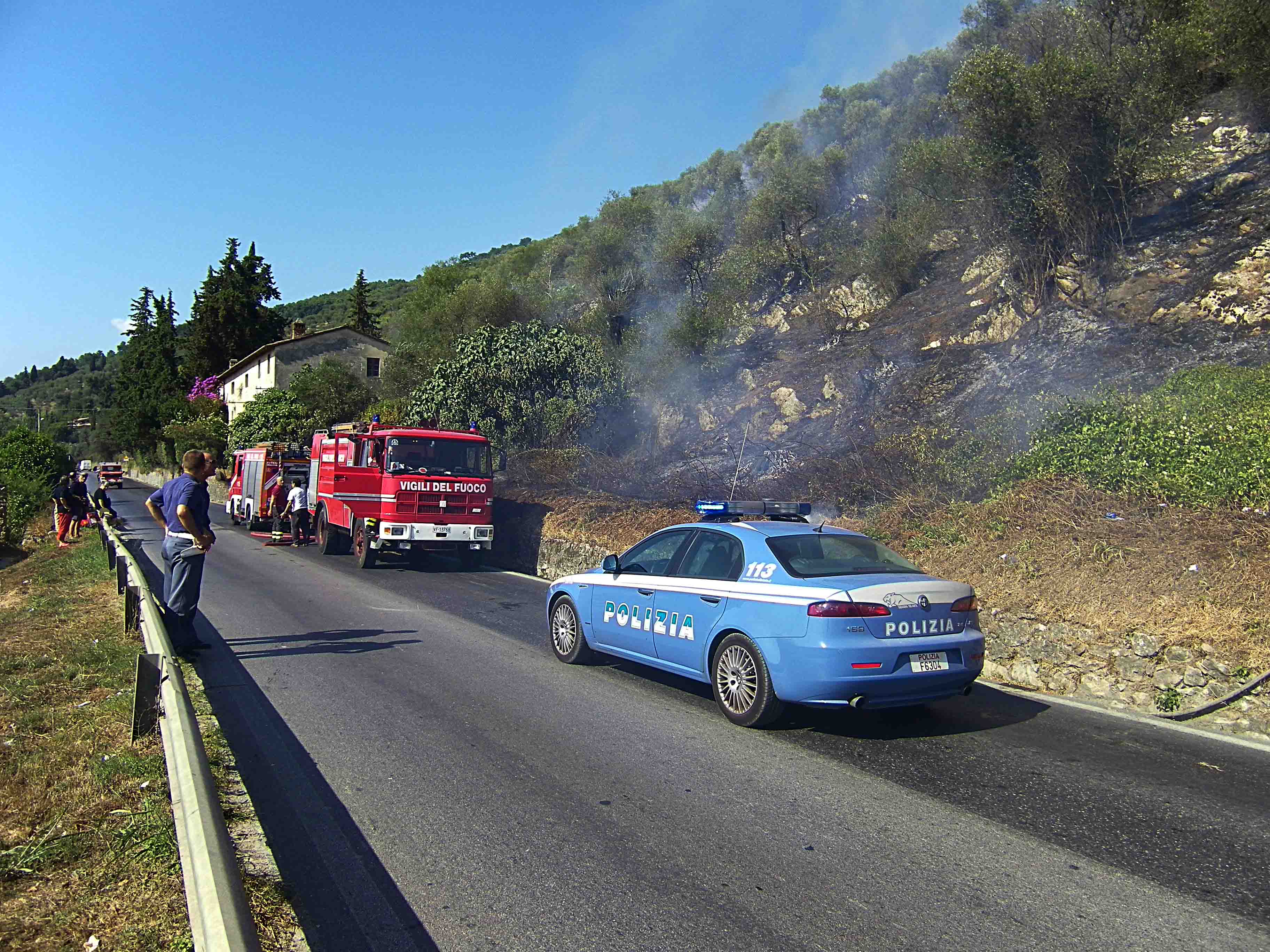 In fiamme l’uliveto del consigliere regionale Fortunato, ennesimo atto intimidatorio?