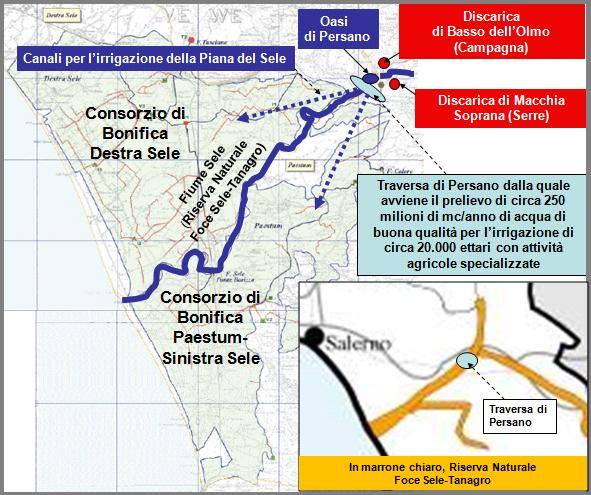 Sos piana del Sele, l’Oasi di Persano minacciata da due discariche