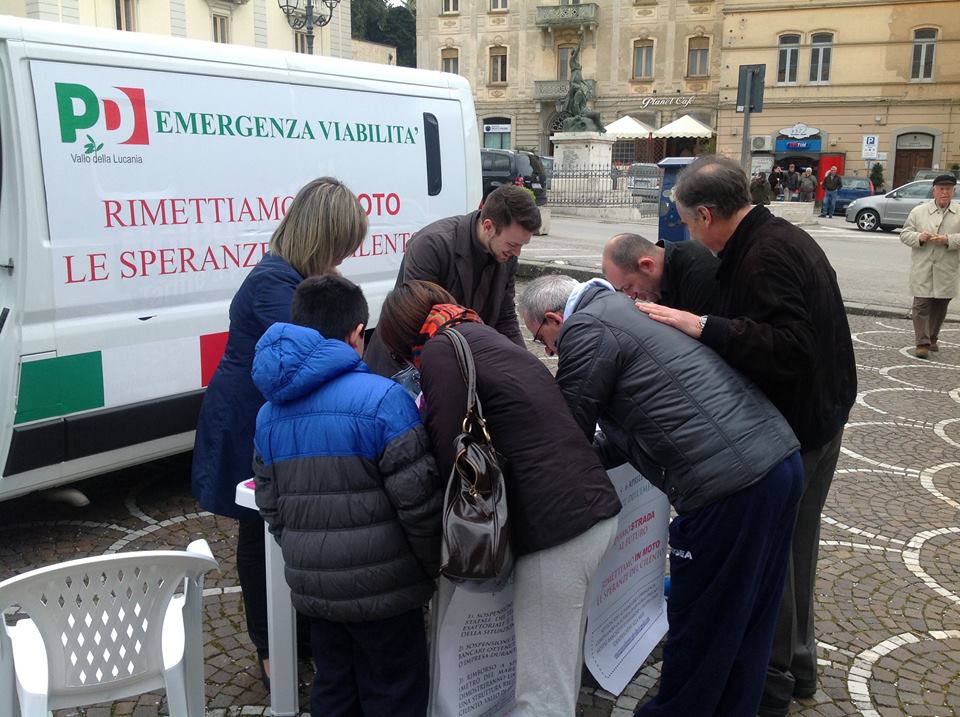 Pd vallese e Club forza Silvio del Cilento uniti per l’emergenza viabilità