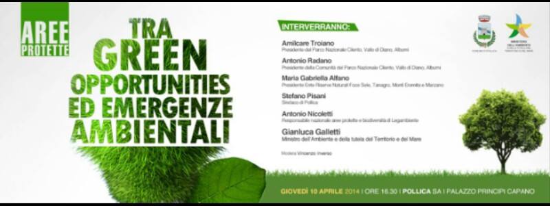 Il ministro dell’ambiente Galletti nel Cilento, a Pollica il 10 aprile