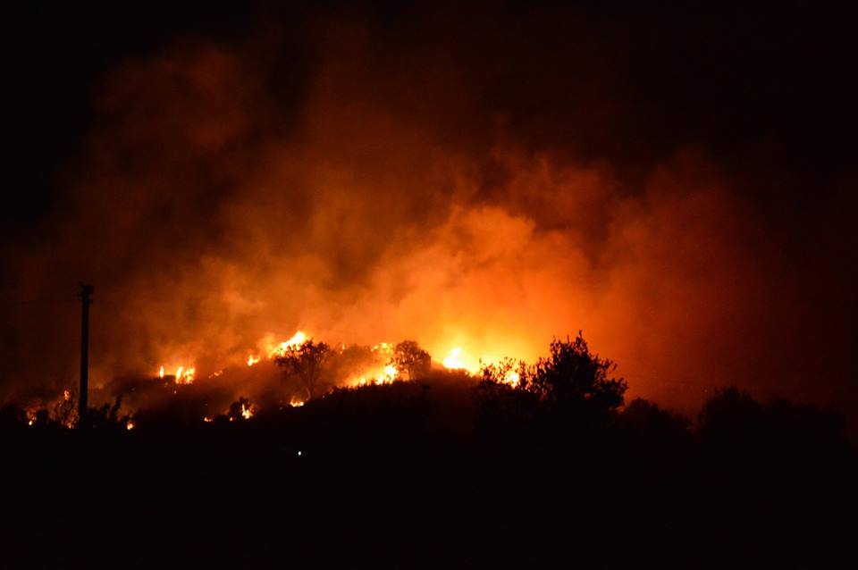 Paura a Ceraso e Ascea, due incendi a pochi metri dalle case