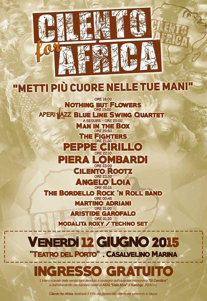 Cilento for Africa, artisti in concerto a Casal Velino per beneficenza