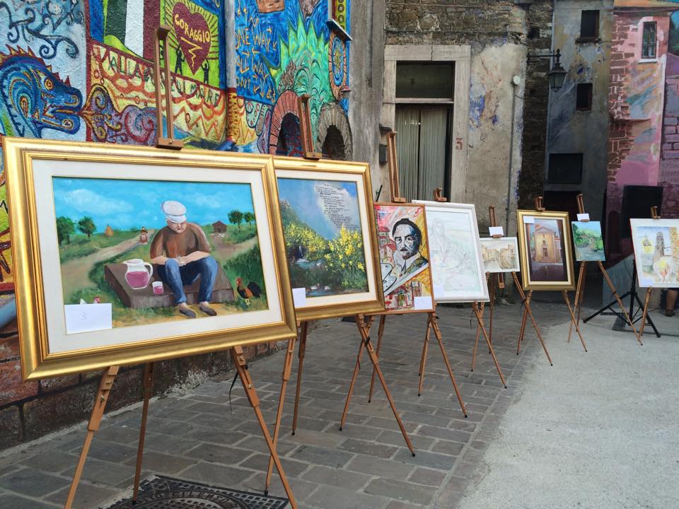 «Pennello d’oro», estemporanea d’arte a Piano Vetrale porta sul podio artista russa Victoria Novikova