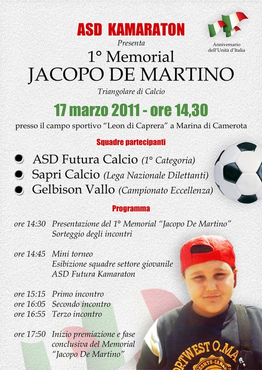 I° Memorial Jacopo De Martino