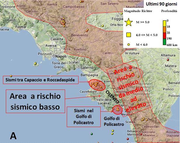 Il vero pericolo terremoto giunge dal Vallo di Diano, gli ultimi sismi nel Cilento e Golfo non fanno paura