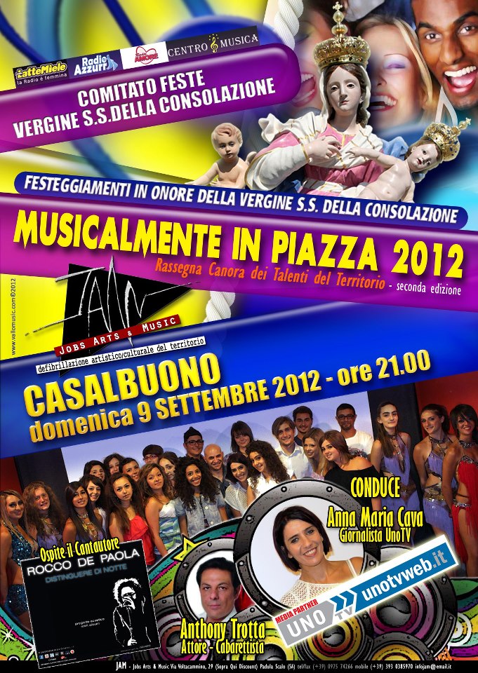 A Casalbuono “Musicalmente in piazza 2012”, rassegna canora dei talenti del territorio