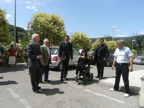 Anna Petrone in visita all’ospedale civile di Agropoli