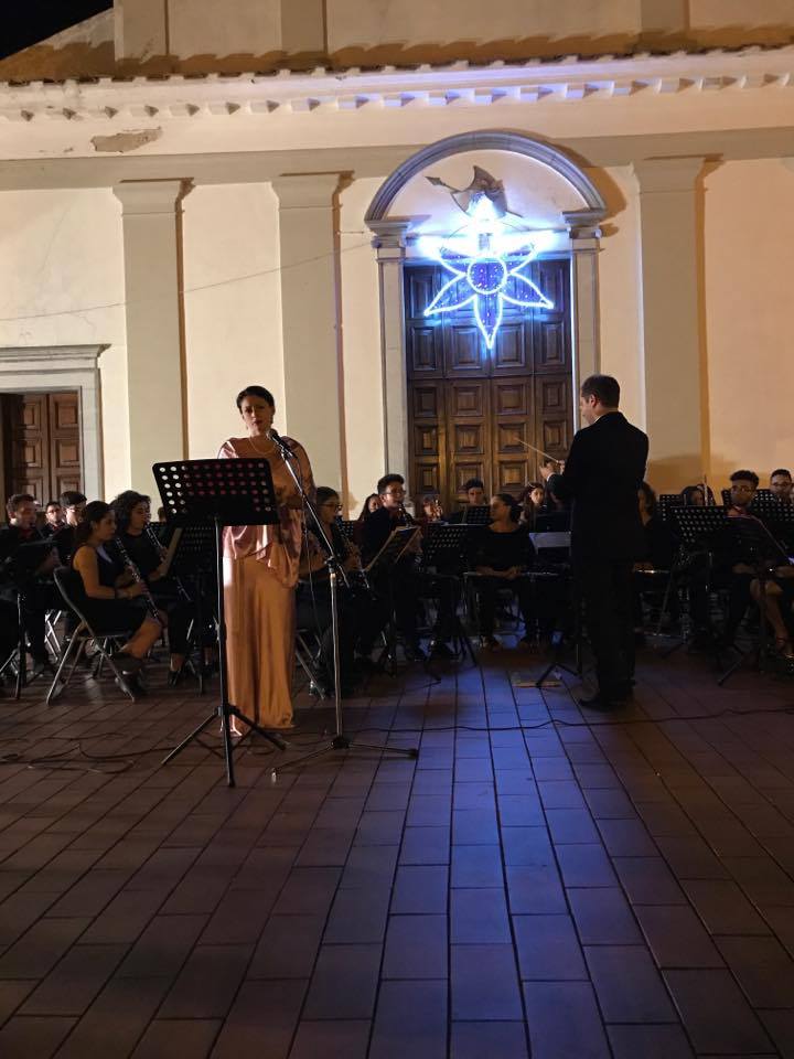 Sulla terrazza panoramica di Morigerati le note dell’Orchestra di fiati giovanile del Cilento
