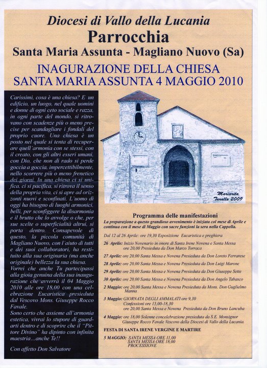 Inaugurazione della chiesa Santa Maria Assunta