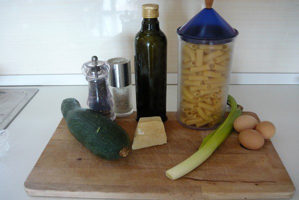 Rigatoni alla carbonara vegetale