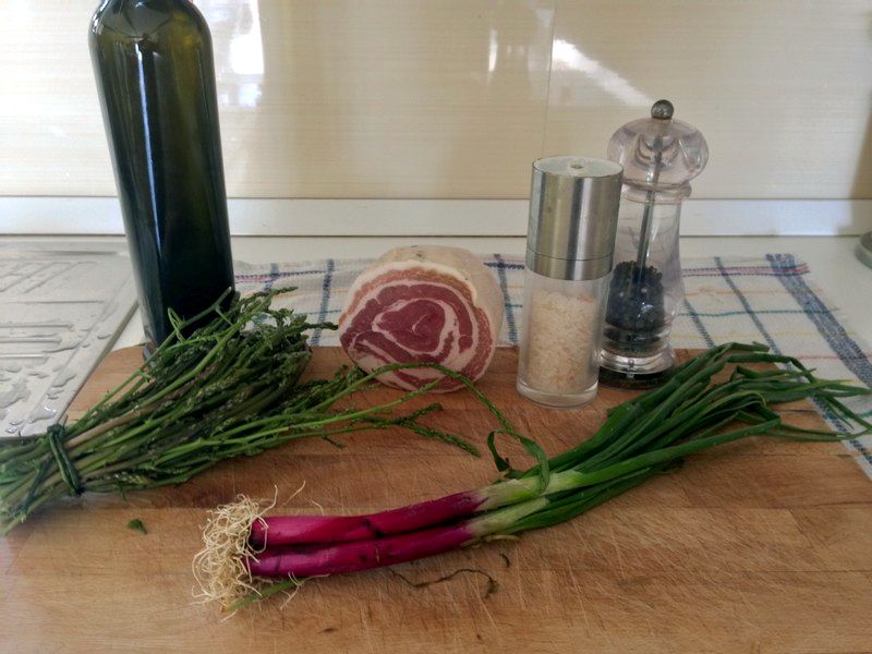 Gnocchi con asparagi selvatici