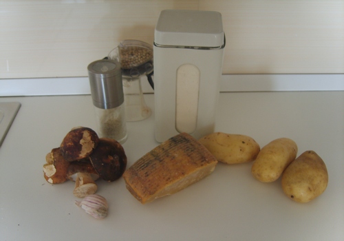 Gnocchi di patate con funghi porcini e pecorino semi stagionato di Moliterno