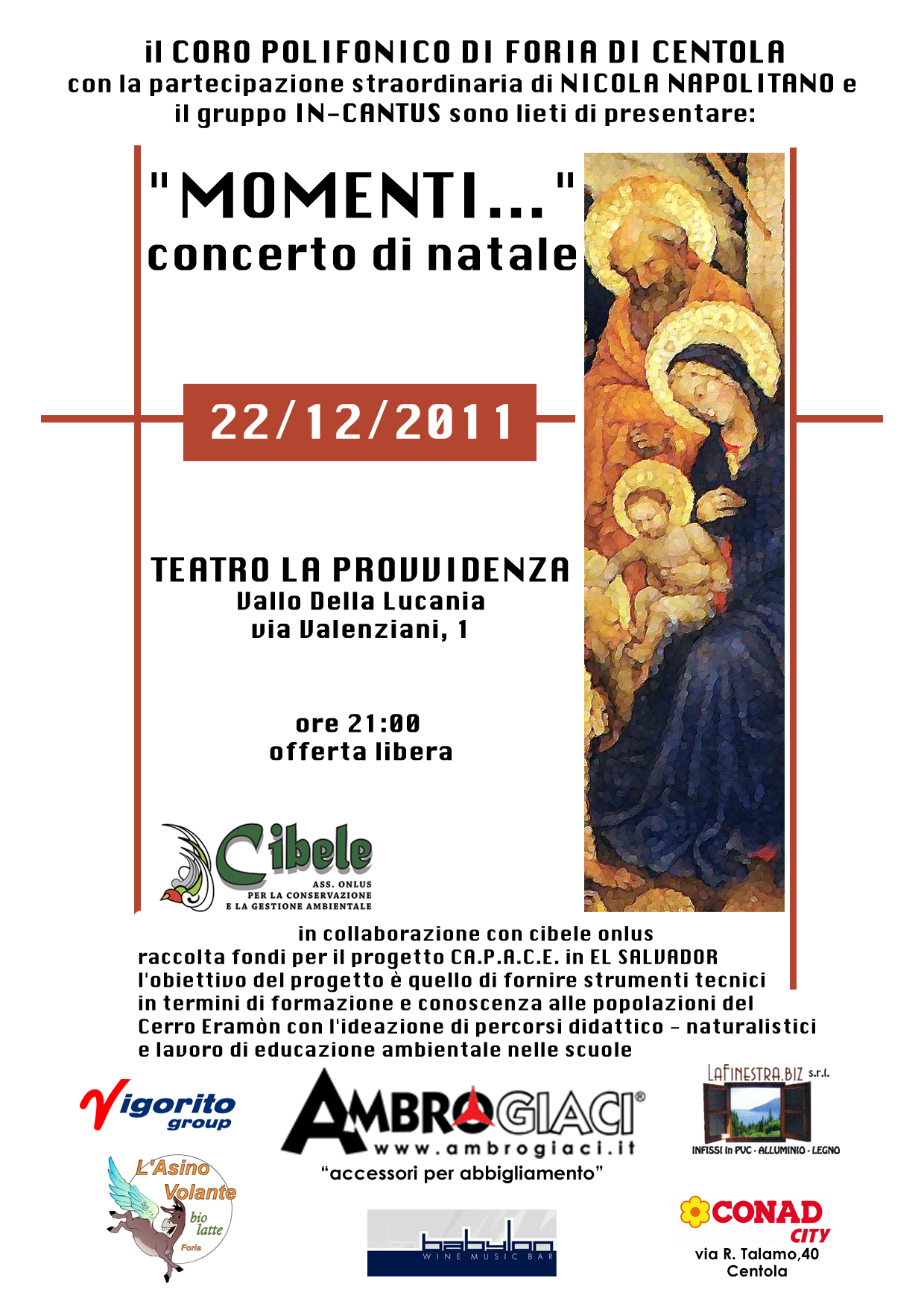 “Momenti…”: concerto di Natale del coro polifonico di Foria di Centola