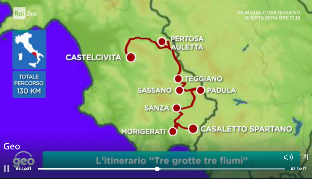 L’itinerario tra le grotte di Castelcivita, Pertosa e Morigerati protagonista a Geo su Rai3