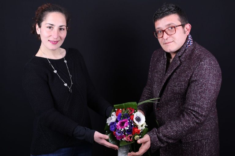 Coppia di fioristi cilentani a Casa Sanremo: tocco fruttato e floreale nelle decorazioni