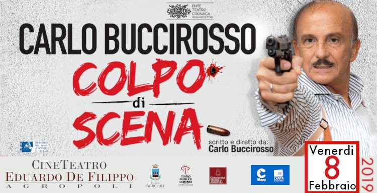 Carlo Buccirosso in scena al teatro di Agropoli