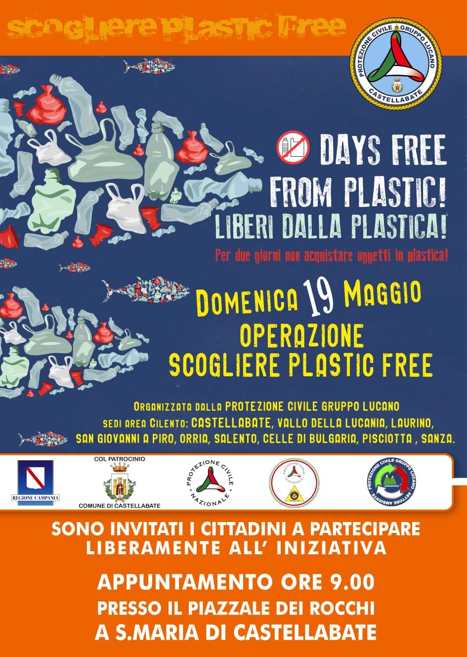 Liberi da plastica, protezione civile Castellabate aderisce a giornata pulizia