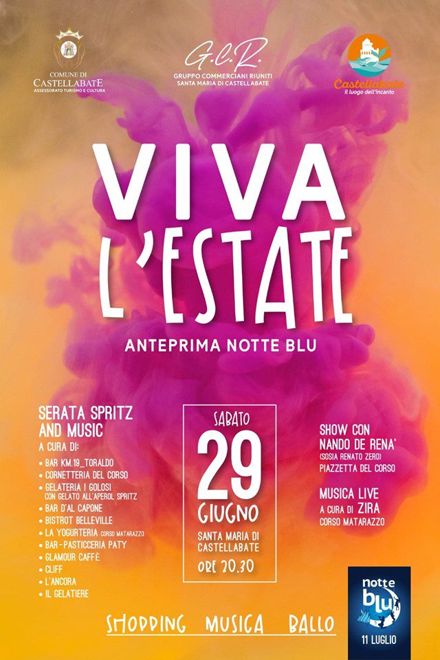 Castellabate, ‘Viva l’estate’: anteprima della notte blu