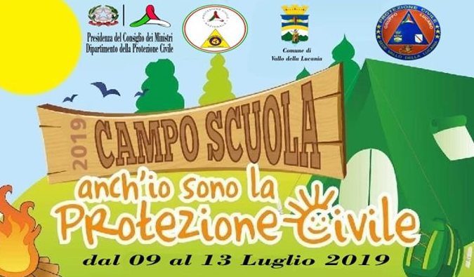 A Vallo della Lucania il campo estivo della Protezione civile