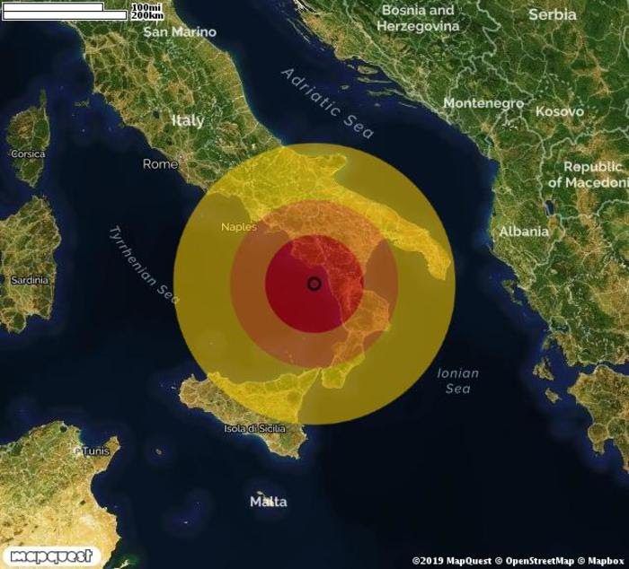 Cilento, terremoto di magnitudo 3.7