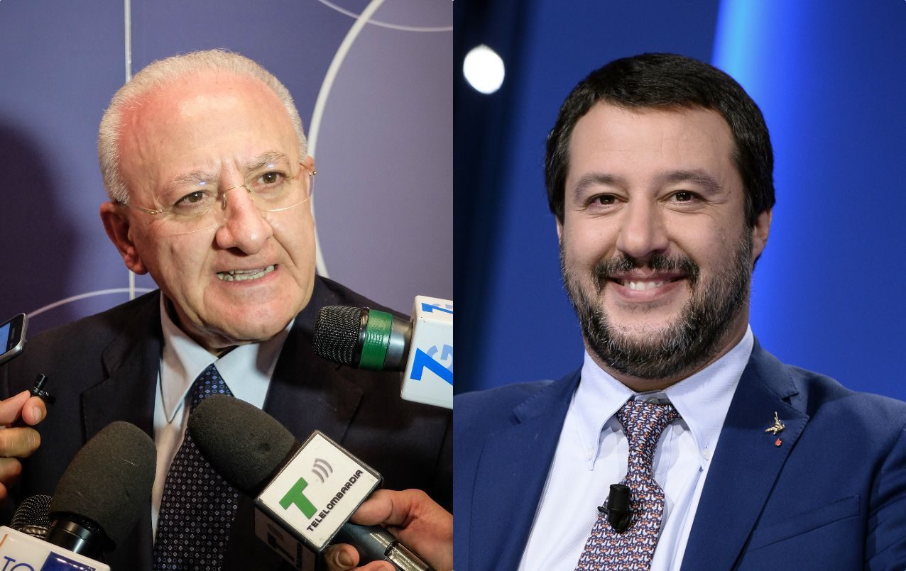 De Luca: «Salvini quando viene in Campania dice fesserie»