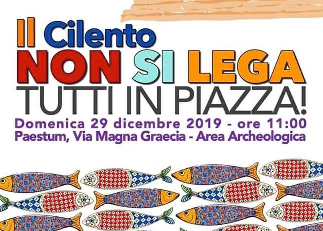 Le Sardine scendono in piazza nel Cilento, l’iniziativa a Capaccio Paestum