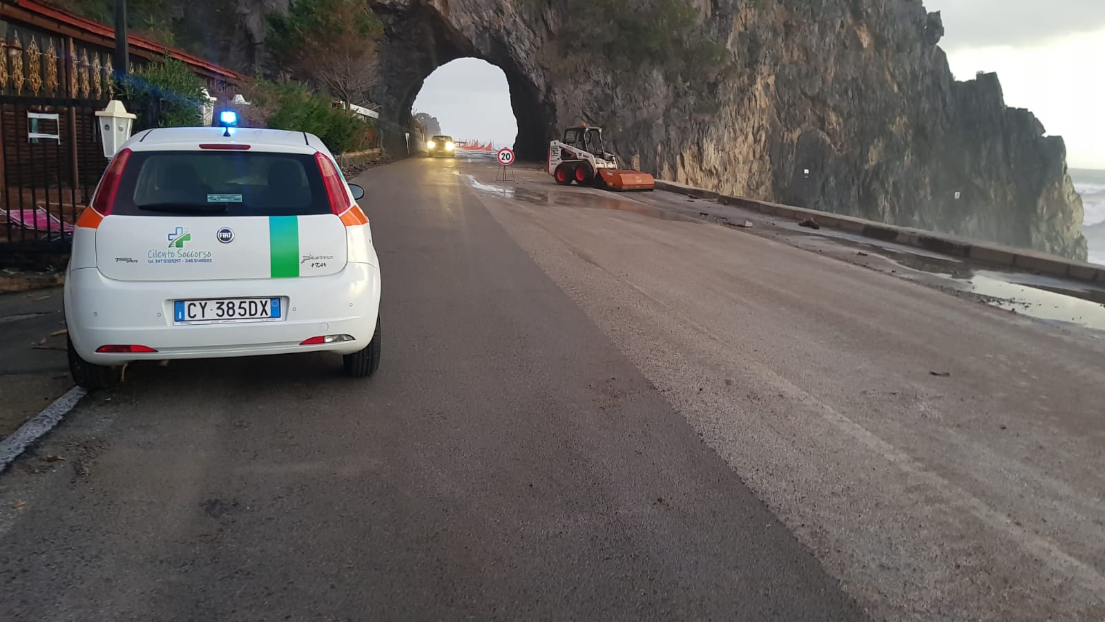 Maltempo, riaperta la strada Marina-Palinuro