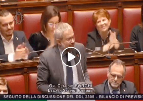 Polemica in Parlamento, il leghista Borghi attacca Castiello sui fondi alla Badia di Pattano