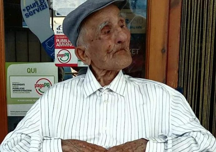 E’ morto a 106 il nonnino tra i più longevi del Cilento