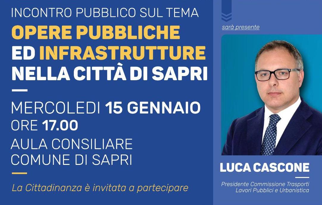 Sapri, Luca Cascone inaugura cantiere lavori in piazza Plebiscito