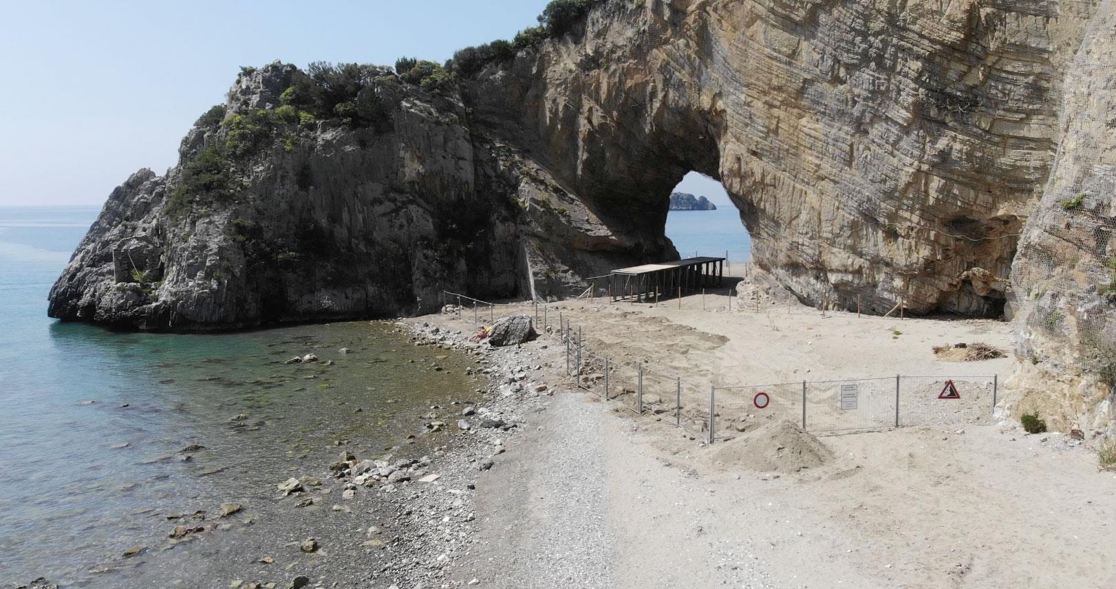 Palinuro, tutto pronto per l’inizio dei lavori all’Arco Naturale