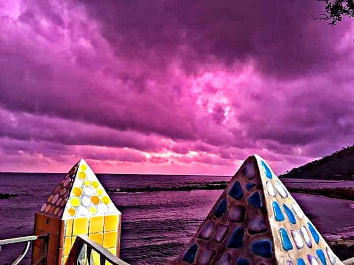 Cilento, tramonto rosa e viola: le foto fanno il giro del mondo