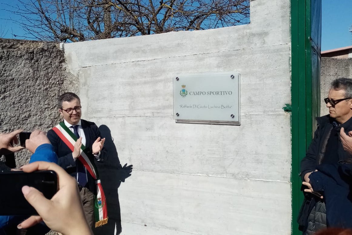 Montesano Scalo, inaugurato campo di calcio dedicato a Di Giuda e Boffa