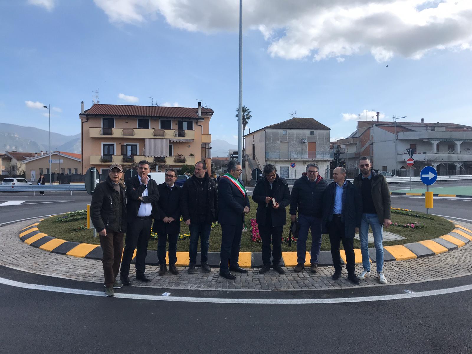 Agropoli, inaugurata la rotatoria a Mattine e posata prima pietra per la nuova scuola