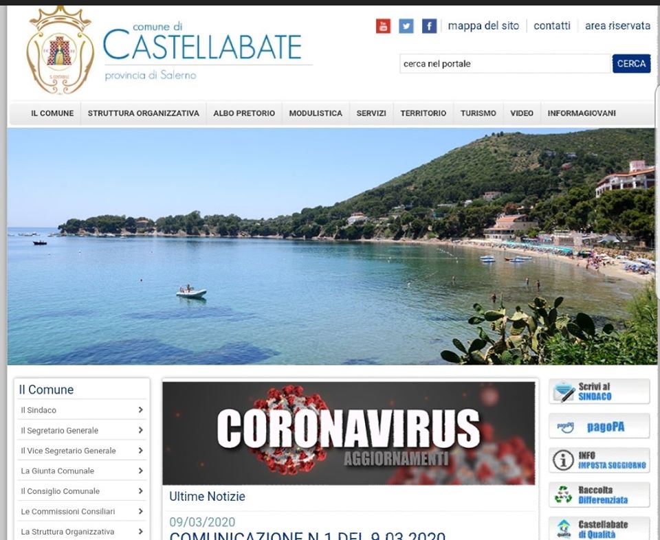 Castellabate, attivato centro operativo comunale per emergenza Coronavirus