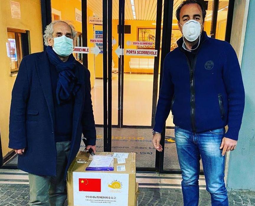 Cittaslow International dona 10mila mascherine ad ospedali campani