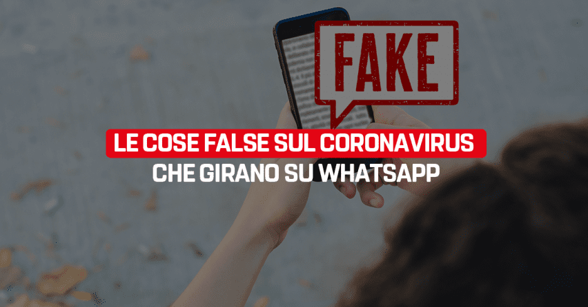 Coronavirus: come riconoscere le fake news