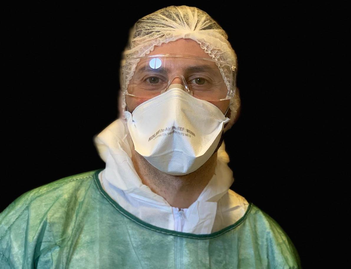 Coronavirus, l’infermiere di Caselle in Pittari nell’ospedale lombardo con i malati Covid