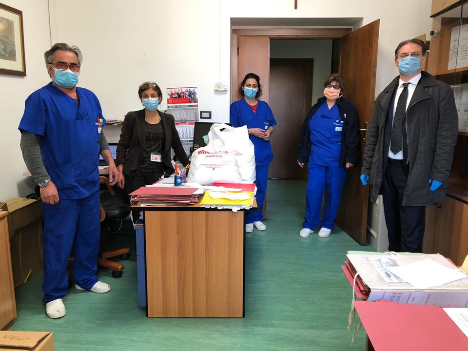 Coronavirus: pro loco Teggiano dona mascherine a ospedale Polla