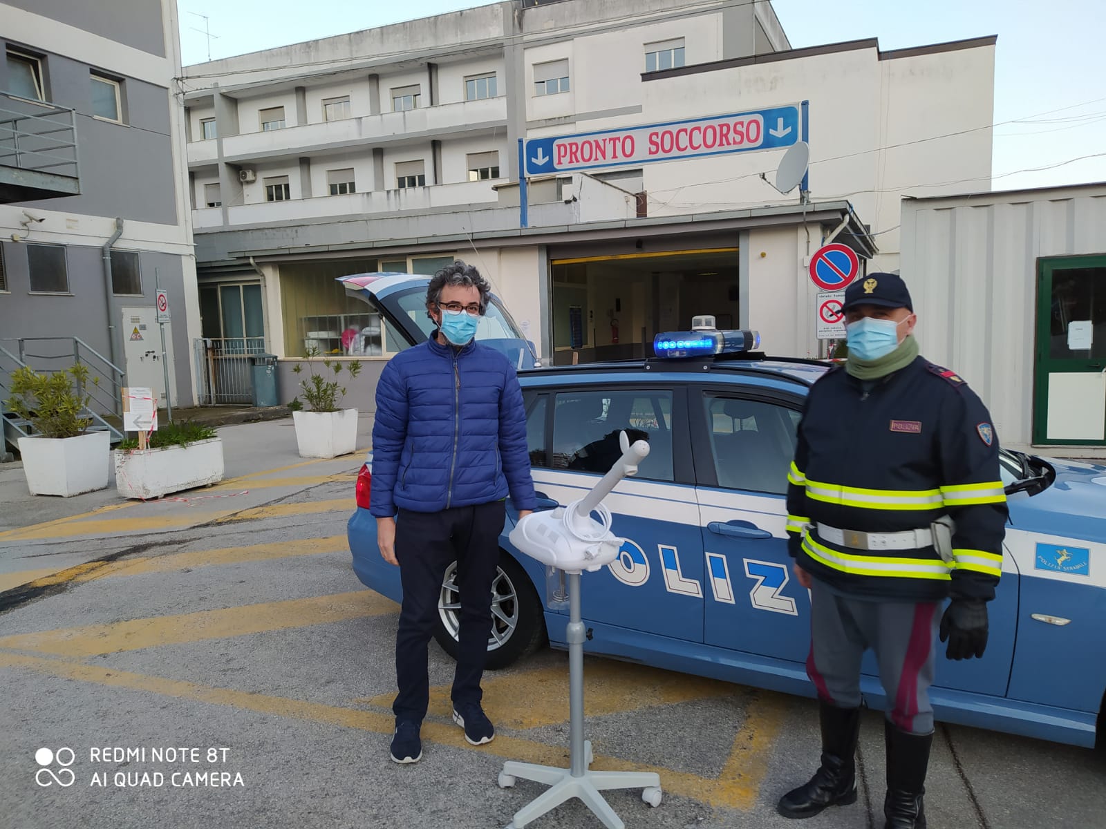 Staffetta della Polizia: consegna spirometro all’ospedale di Polla da associazione “Angela Serra”