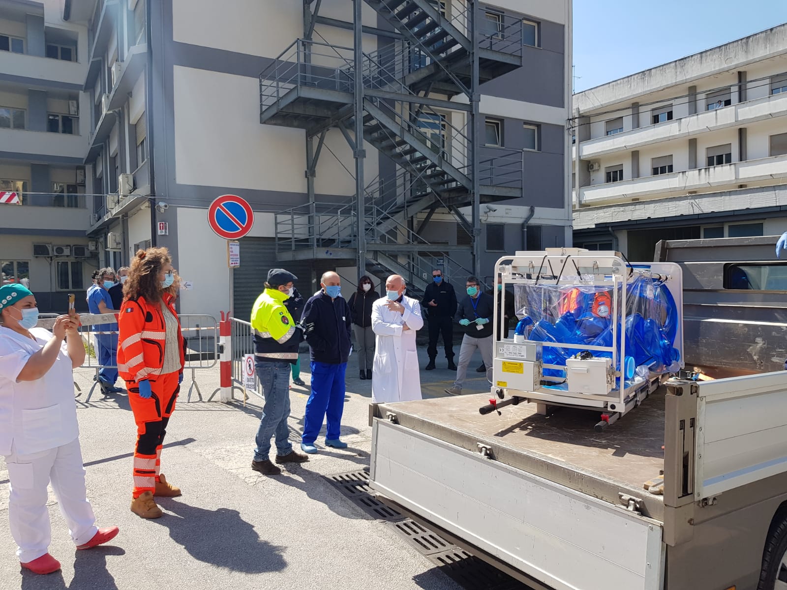 Coronavirus, arrivano i rinforzi: ‘armi’ buone per l’ospedale di Polla