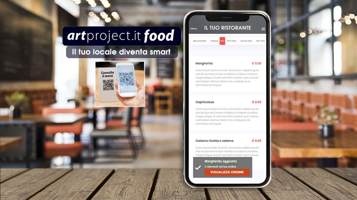 Dall’agenzia ArtProject.it una soluzione digitale dal Cilento per ristoranti e pizzerie in fase 2