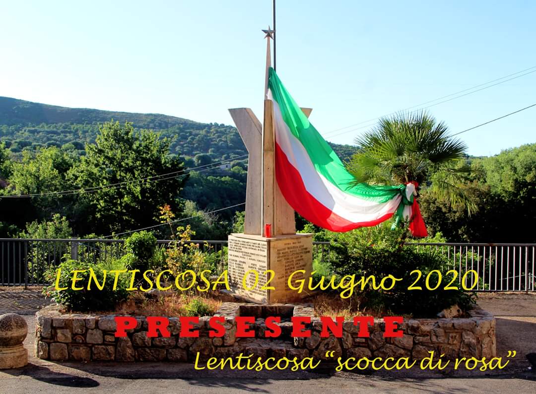 Lentiscosa celebra il 2 giugno, tricolore per i caduti in guerra