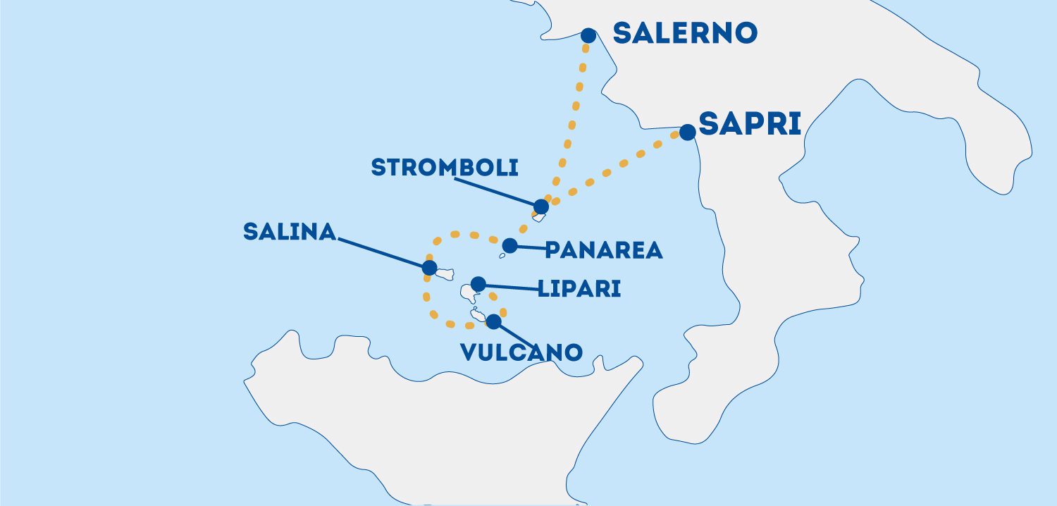 Sapri, dal 10 luglio collegamenti con le Isole Eolie