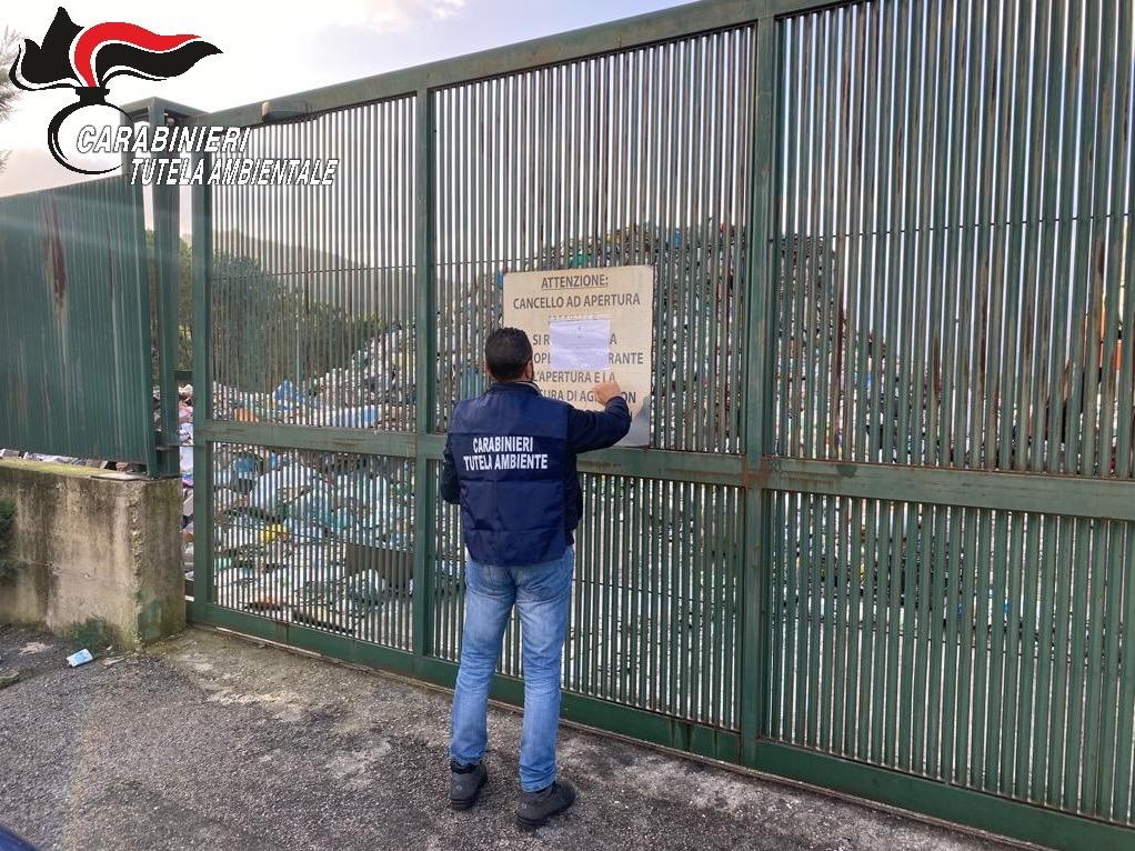 Santa Marina, sequestro al centro comunale di raccolta rifiuti