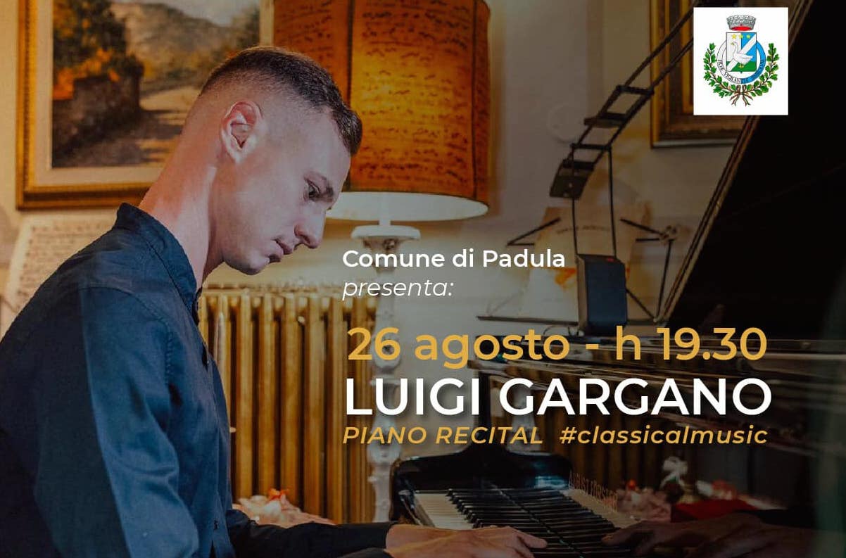 Il pianista Luigi Gargano in concerto al tramonto nella Certosa di Padula