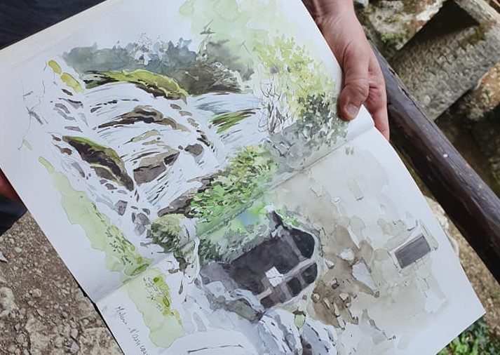 L’illustratore Federico Gemma a Morigerati: l’arte dialoga con la natura