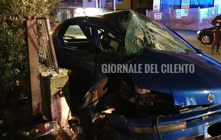 Sala Consilina, incidente nella notte: ferita ragazza